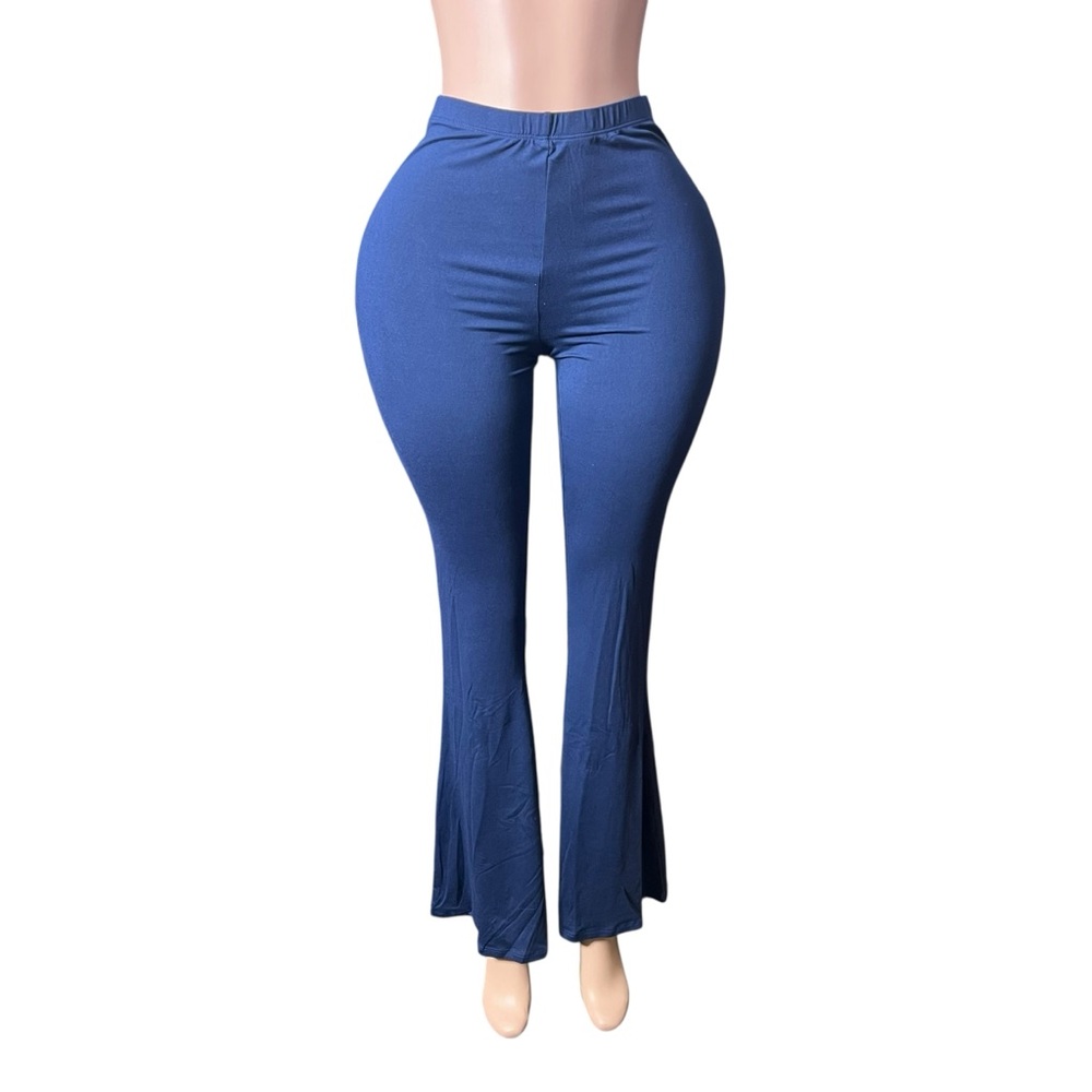 Stylish Blue Flared Pants